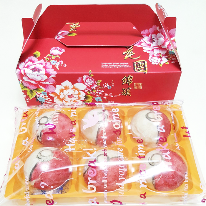養生創意造型_神奇寶貝球pokemon-紅豆月餅 (6入禮盒)
