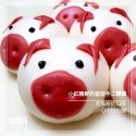 Q坊-豬年-小紅豬(鮮奶)手工創意造型饅頭 