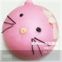 Q坊-卡通-凱蒂貓(草莓)手工創意造型饅頭