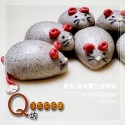 Q坊-鼠年-五行錢鼠之金錢鼠-(芝麻)手工創意造型饅頭 