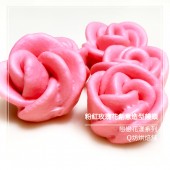Q坊-粉紅玫瑰花創意造型手工饅頭