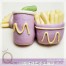 Q坊-樂活早餐-BTS聯名浪漫紫可樂杯-創意造型手工饅頭