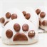Q坊-創意造型刈包(割包)-巧克力貓掌牛奶刈包(割包)