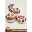 Q坊-卡通-貓掌(巧克力)手工創意造型饅頭