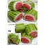 Q坊-水果_紅西瓜(紅麴)手工創意造型饅頭